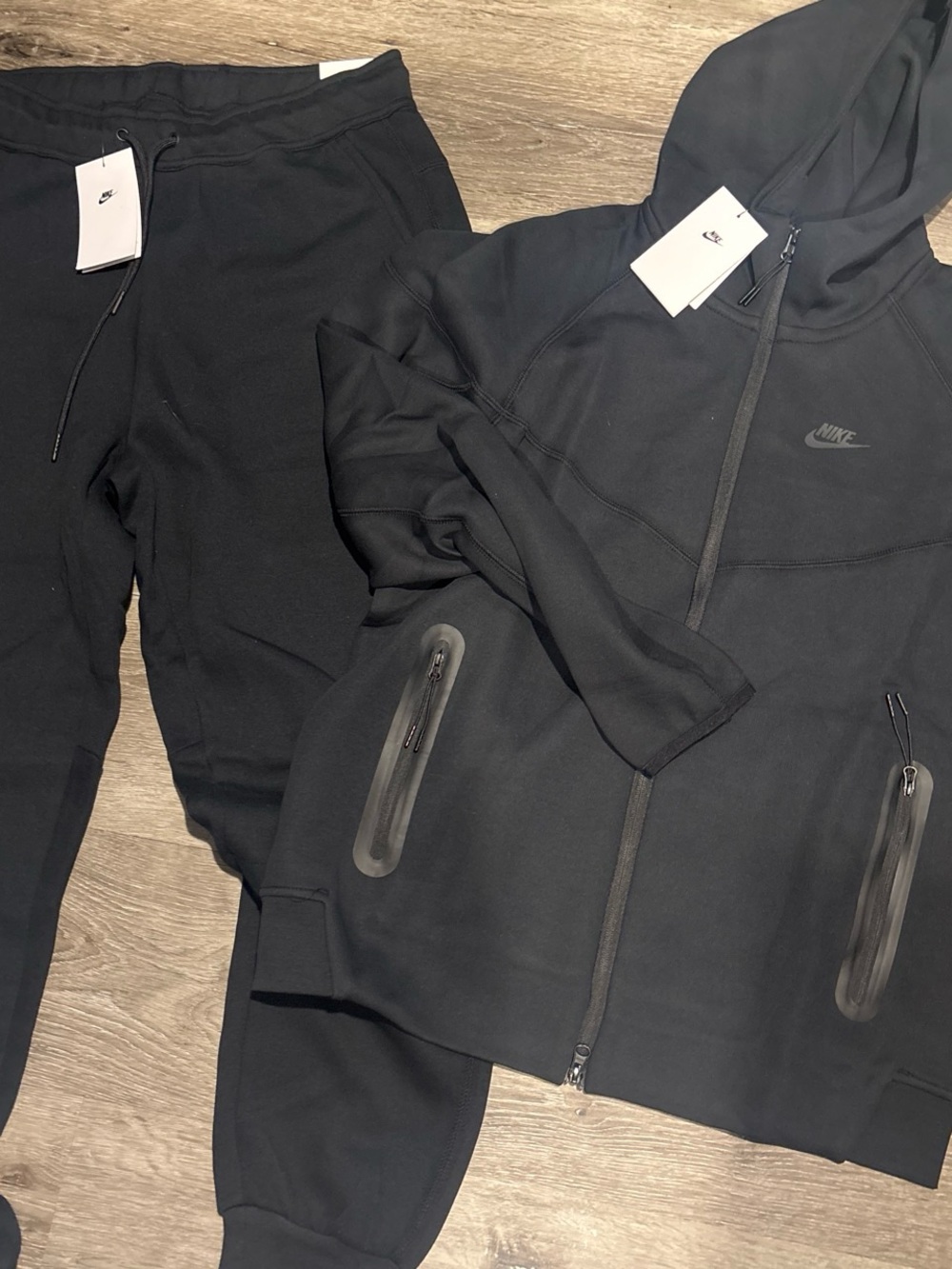 Nike Black Zip-Up Hoodie & Joggers Set
